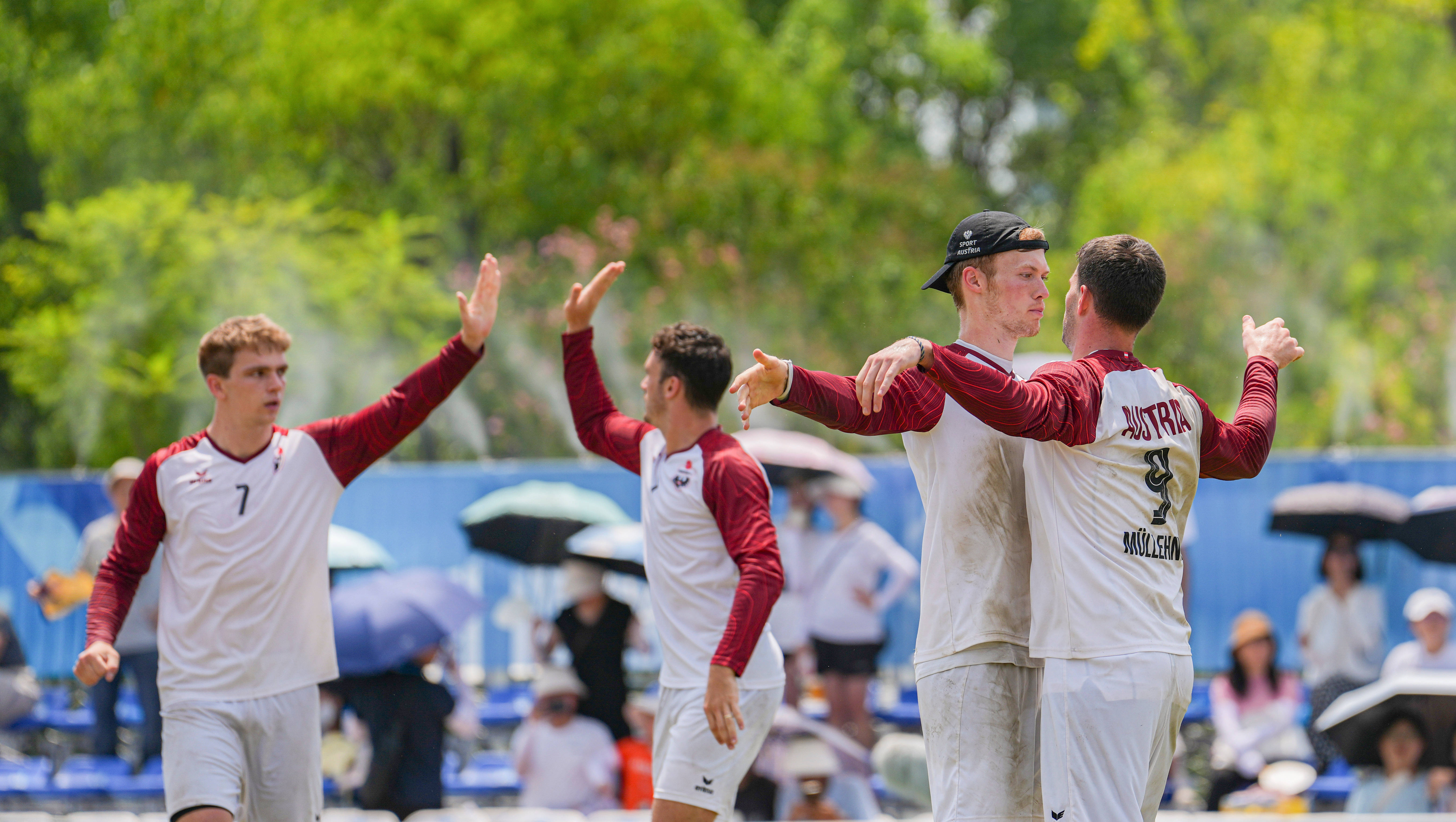 (成都世运会)浮士德球——男子铜牌赛:奥地利队获得季军